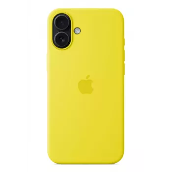 Silikono dėklas Apple iPhone 16 Plus MagSafe geltonas