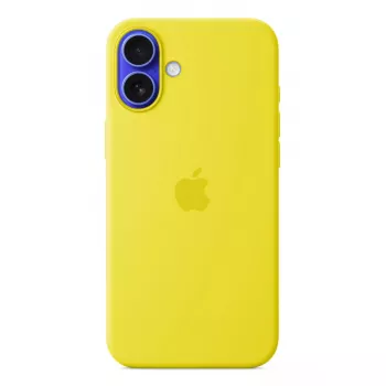 Silikono dėklas Apple iPhone 16 Plus MagSafe geltonas