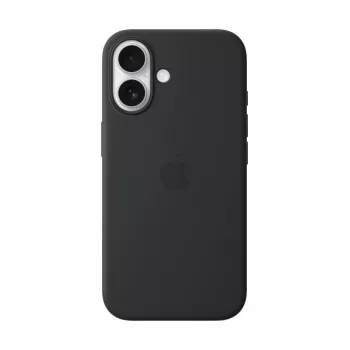 APPLE iPhone 16 - Silikoninis dėklas su „MagSafe“ - juodas