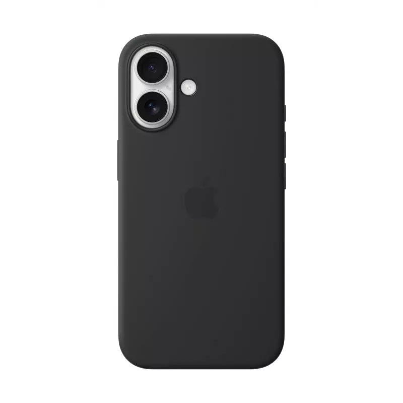 APPLE iPhone 16 - Silikoninis dėklas su „MagSafe“ - juodas
