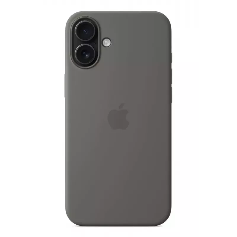 APPLE Silikoninis dėklas su MagSafe, skirtas iPhone 16 Plus, Stone Pilka