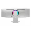Samsung G95SD kompiuterio monitorius 124,5 cm (49 colių) 5120 x 1440 pikselių Dual QHD OLED sidabrinis
