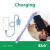 USB C laidas CLUB3D CAC-3004 2m violetinis