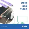 USB C laidas CLUB3D CAC-3004 2m violetinis