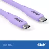 USB C laidas CLUB3D CAC-3004 2m violetinis