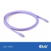USB C laidas CLUB3D CAC-3004 2m violetinis