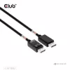 CLUB3D DisplayPort™ 2.1 Bi-Directional VESA DP80 Certified kabelis 4K240Hz, 8K60Hz or 10K60Hz M/M 1.6m/5.25ft