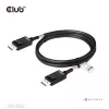 CLUB3D DisplayPort™ 2.1 Bi-Directional VESA DP80 Certified kabelis 4K240Hz, 8K60Hz or 10K60Hz M/M 1.6m/5.25ft