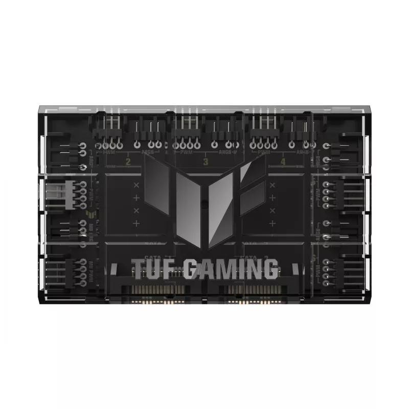 Ventiliatoriaus valdiklis ASUS TUF Gaming ARGB PWM Fan Hub 4 kontaktų Juoda