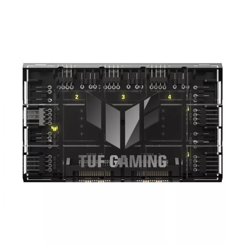 Ventiliatoriaus valdiklis ASUS TUF Gaming ARGB PWM Fan Hub 4 kontaktų Juoda