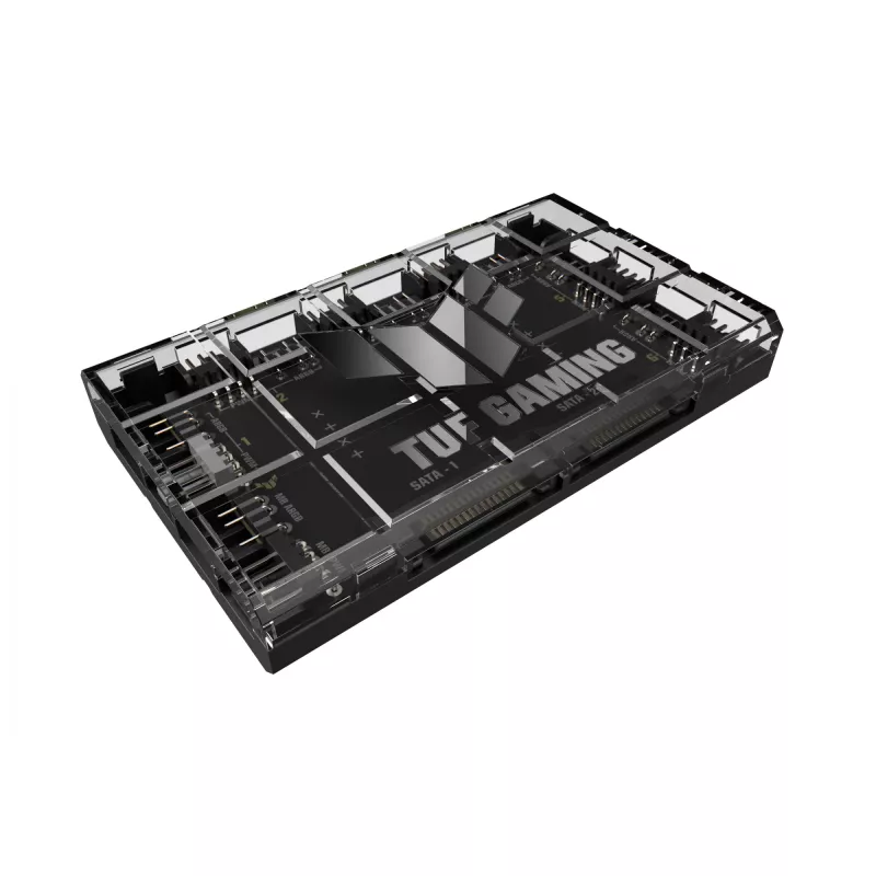 Ventiliatoriaus valdiklis ASUS TUF Gaming ARGB PWM Fan Hub 4 kontaktų Juoda