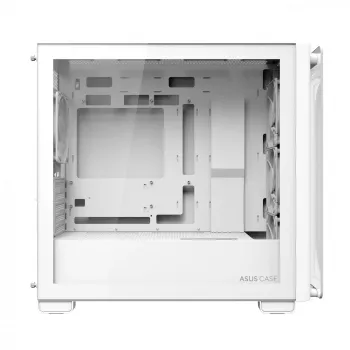 ASUS A23 PLUS TG ARGB WHITE, PC, Balta, micro ATX, Mini-ITX, Multi, 16,5 cm, 38 cm