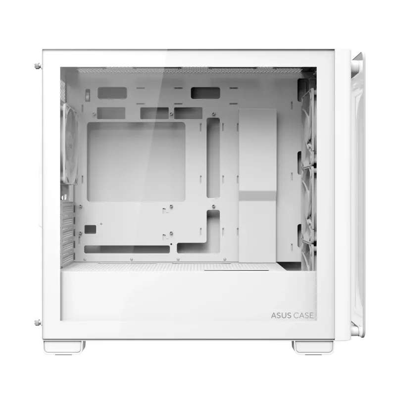 ASUS A23 PLUS TG ARGB WHITE, PC, Balta, micro ATX, Mini-ITX, Multi, 16,5 cm, 38 cm