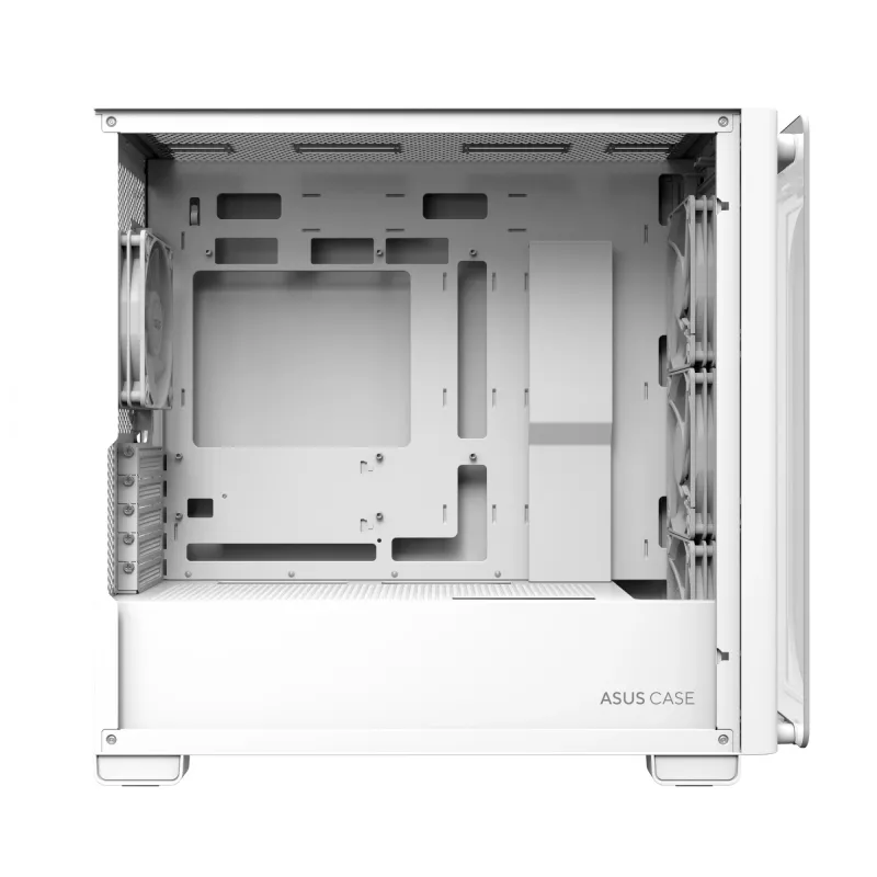 ASUS A23 PLUS TG ARGB WHITE, PC, Balta, micro ATX, Mini-ITX, Multi, 16,5 cm, 38 cm