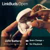 Ausinės „Sony LinkBuds Open“ WFL910B – belaidės Bluetooth į ausį, 20–20 000 Hz, 10 m atstumas, 63 g, juodos