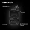 Ausinės „Sony LinkBuds Open“ WFL910B – belaidės Bluetooth į ausį, 20–20 000 Hz, 10 m atstumas, 63 g, juodos