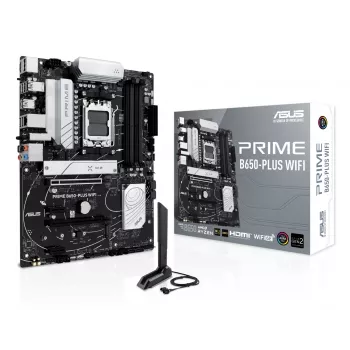 Motininė plokštė ASUS PRIME B650-PLUS WIFI ATX — AMD B650, Socket AM5, DDR5, 4 DIMM, 192 GB, Wi‑Fi 6E, 2.5Gb LAN