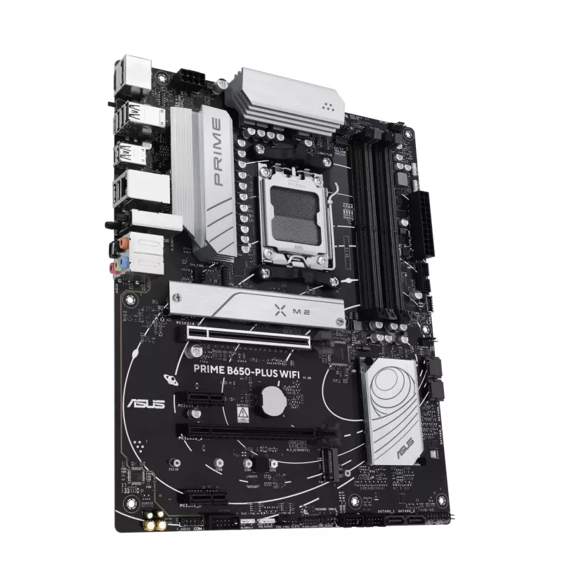 Motininė plokštė ASUS PRIME B650-PLUS WIFI ATX — AMD B650, Socket AM5, DDR5, 4 DIMM, 192 GB, Wi‑Fi 6E, 2.5Gb LAN
