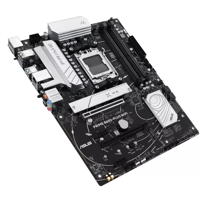 Motininė plokštė ASUS PRIME B650-PLUS WIFI ATX — AMD B650, Socket AM5, DDR5, 4 DIMM, 192 GB, Wi‑Fi 6E, 2.5Gb LAN