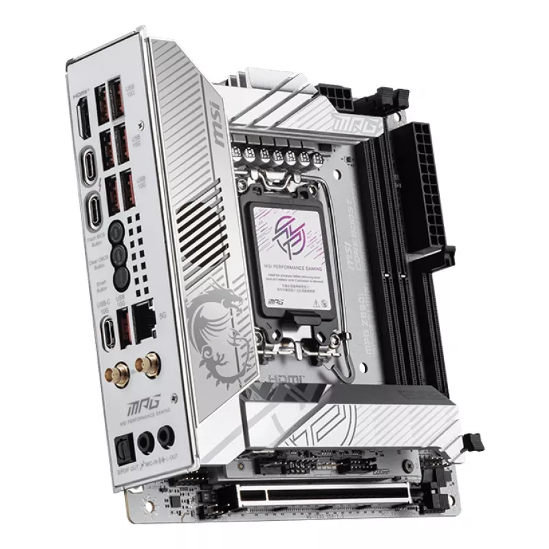 MSI MPG Z890I EDGE TI WIFI pagrindinė plokštė Intel Z890 LGA 1851 (Socket V1) mini ITX