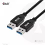 CLUB3D USB Typee-A Gen2(10G) kabelis, 3A M/M 0.5m / 1.64 ft