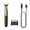 Philips OneBlade 360 QP2734/23 folinis skustuvas — 1 peiliukas, įkraunamas Li‑Ion, 60 min veikimo laikas, žalia/pilka