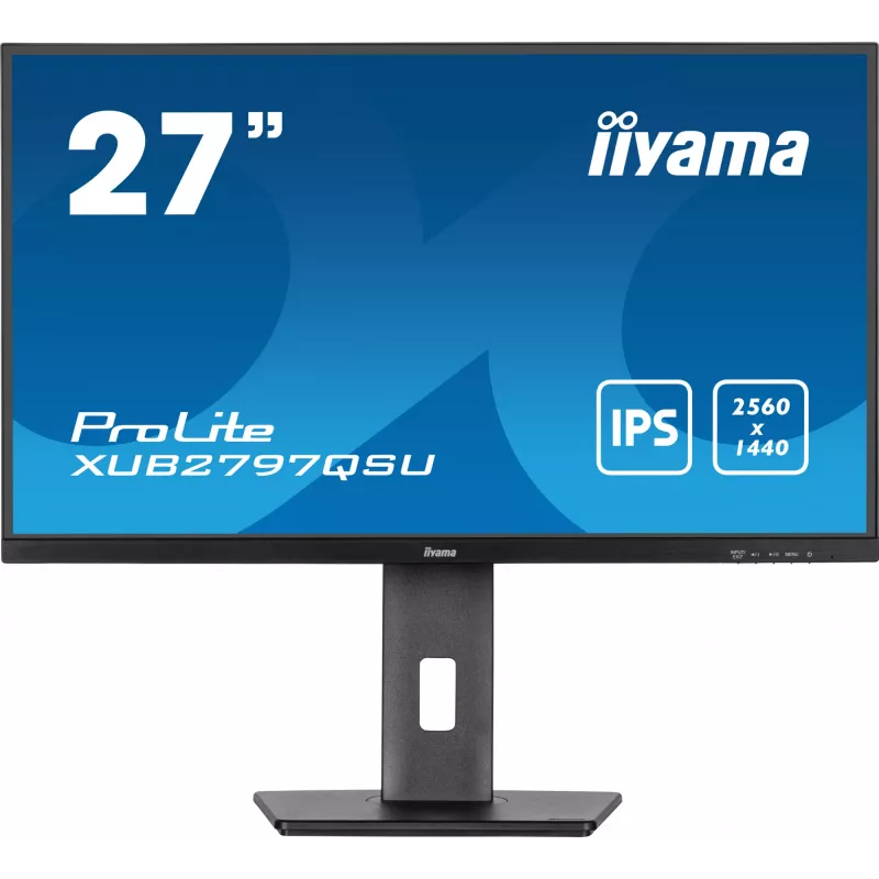 iiyama ProLite XUB2797QSU-B2 kompiuterio monitorius 68,6 cm (27 colių) 2560 x 1440 pikselių Quad HD LED juodas