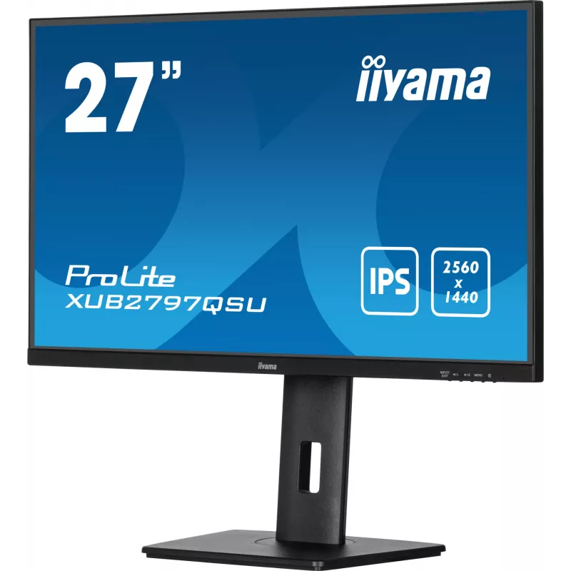 iiyama ProLite XUB2797QSU-B2 kompiuterio monitorius 68,6 cm (27 colių) 2560 x 1440 pikselių Quad HD LED juodas