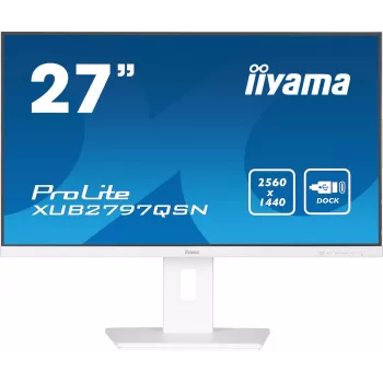 iiyama G-MASTER XUB2797QSN-W2 kompiuterio monitorius 68,6 cm (27 colių) 2560 x 1440 pikselių Quad HD LED baltas