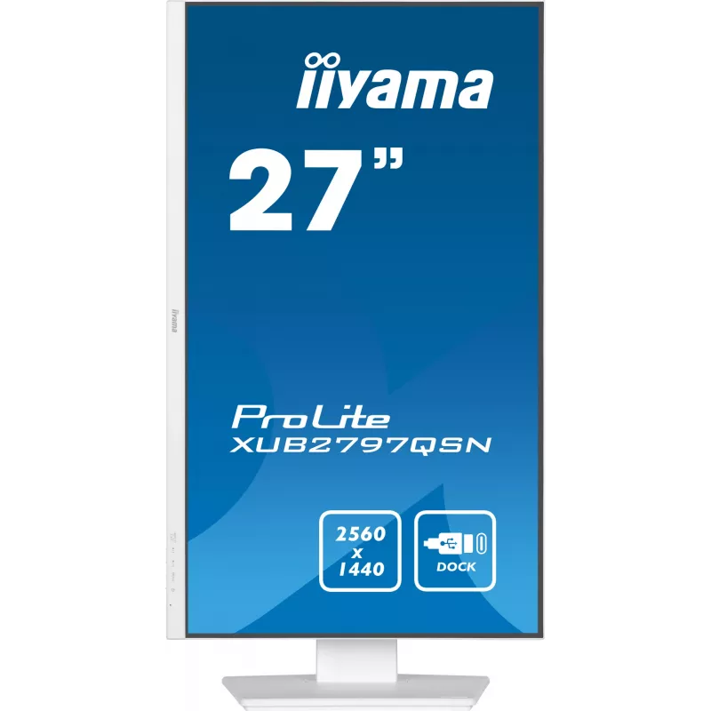 iiyama G-MASTER XUB2797QSN-W2 kompiuterio monitorius 68,6 cm (27 colių) 2560 x 1440 pikselių Quad HD LED baltas