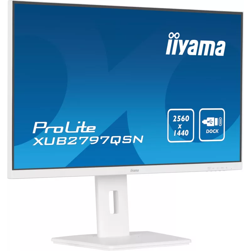 iiyama G-MASTER XUB2797QSN-W2 kompiuterio monitorius 68,6 cm (27 colių) 2560 x 1440 pikselių Quad HD LED baltas