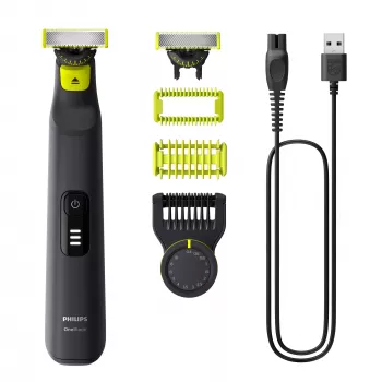 Skustuvas Philips OneBlade Pro 360 QP6542/15 — Veidui ir kūnui, Li-Ion, 90 min., 0,4–10 mm, 14 pakopų, drėgnam ir sausam naudojimui