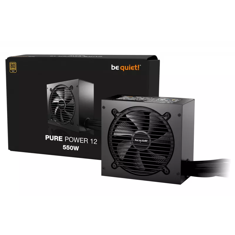 be quiet! PURE POWER 12 550W maitinimo blokas 20+4 kontaktų ATX ATX juodas