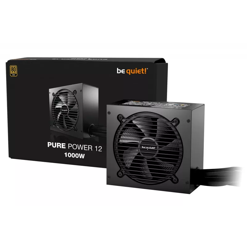 be quiet! PURE POWER 12 1000W maitinimo blokas 20+4 kontaktų ATX ATX juodas