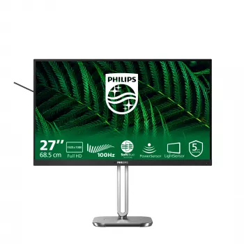 Philips 5000 serijos 27B2G5200/00 kompiuterio monitorius 68,6 cm (27 colių) 1920 x 1080 pikselių Full HD LCD Antracitinis