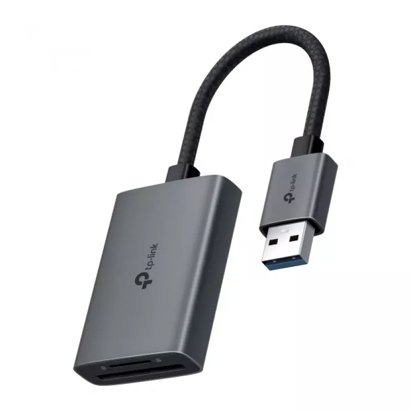 Kortelių skaitytuvas TP-LINK UA430 USB 3.2 Gen 1 Type-C — MicroSD / SD, Pilka