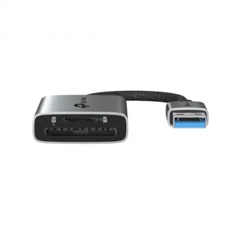 Kortelių skaitytuvas TP-LINK UA430 USB 3.2 Gen 1 Type-C — MicroSD / SD, Pilka