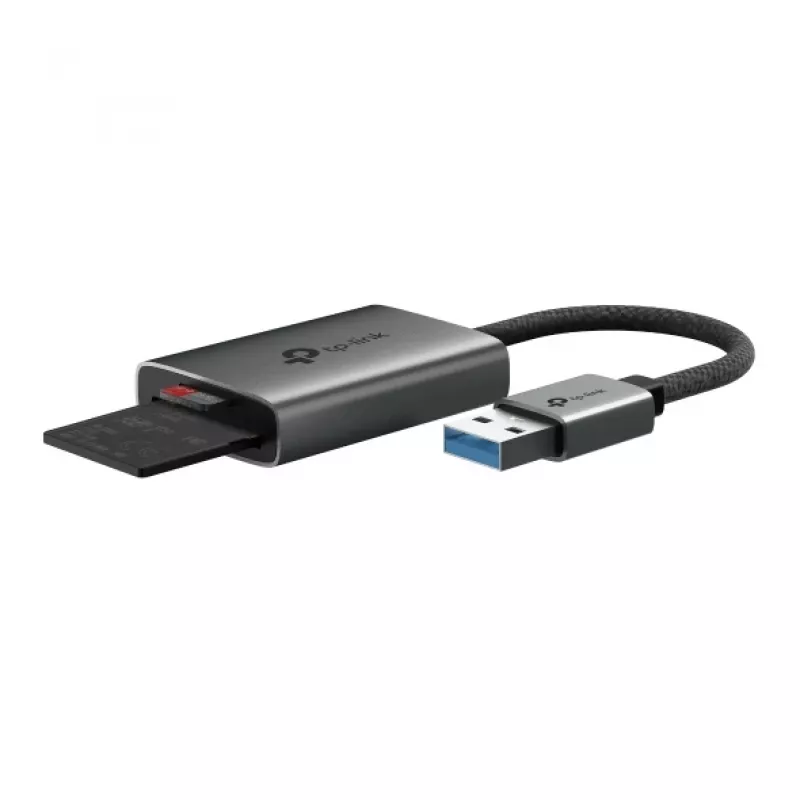 Kortelių skaitytuvas TP-LINK UA430 USB 3.2 Gen 1 Type-C — MicroSD / SD, Pilka