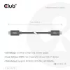 USB Type-C laidas CLUB3D CAC-1570 1,2 m — 80 Gbps, 240 W, palaiko 8K@240 Hz, juodas