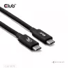 USB Type-C laidas CLUB3D CAC-1570 1,2 m — 80 Gbps, 240 W, palaiko 8K@240 Hz, juodas
