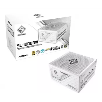 ASROCK maitinimo blokas Steel Legend Sl-1000gw 1000w 80+ Gold White ATX