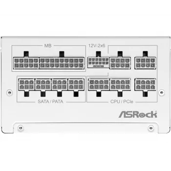 ASROCK maitinimo blokas Steel Legend Sl-1000gw 1000w 80+ Gold White ATX