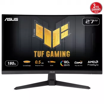 ASUS TUF Gaming VG27WQ3B kompiuterio monitorius 68,6 cm (27 col.) 2560 x 1440 pikselių Quad HD LCD juodas