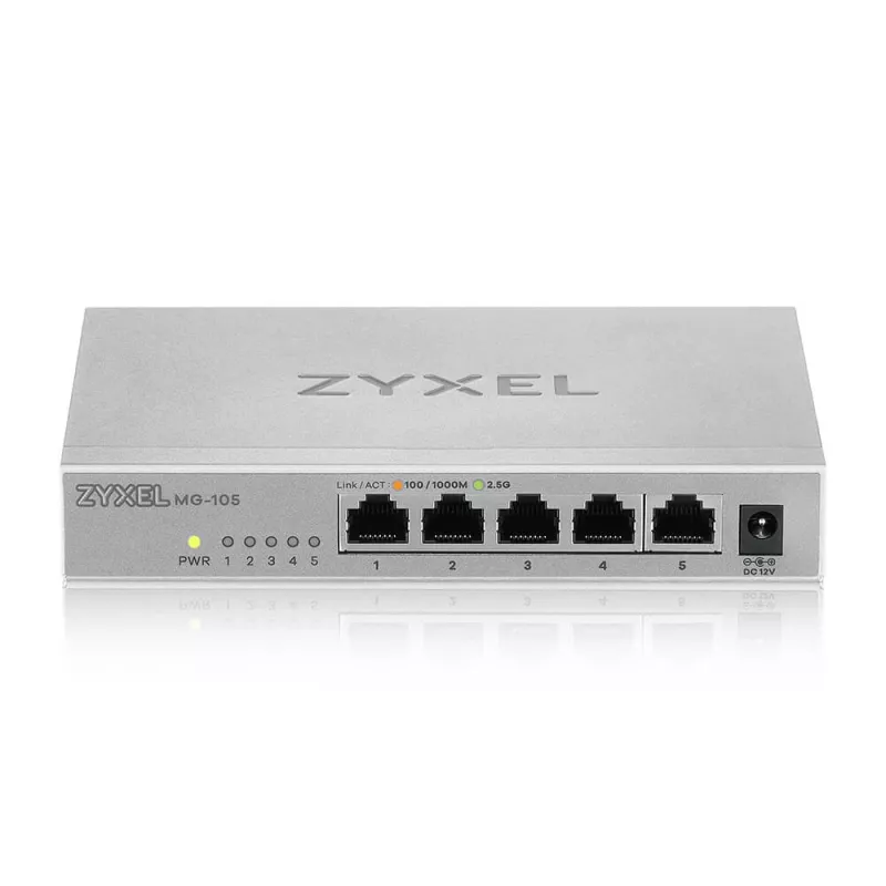 Zyxel XMG-105 Nevaldomas 2.5G Ethernet (100/1000/2500) Pilka