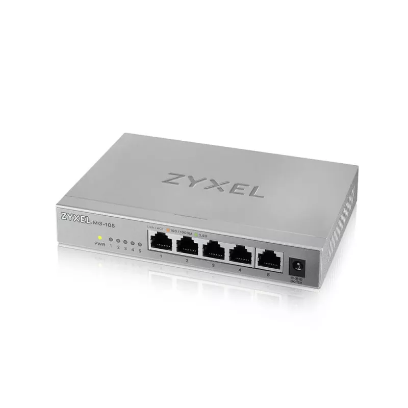 Zyxel XMG-105 Nevaldomas 2.5G Ethernet (100/1000/2500) Pilka