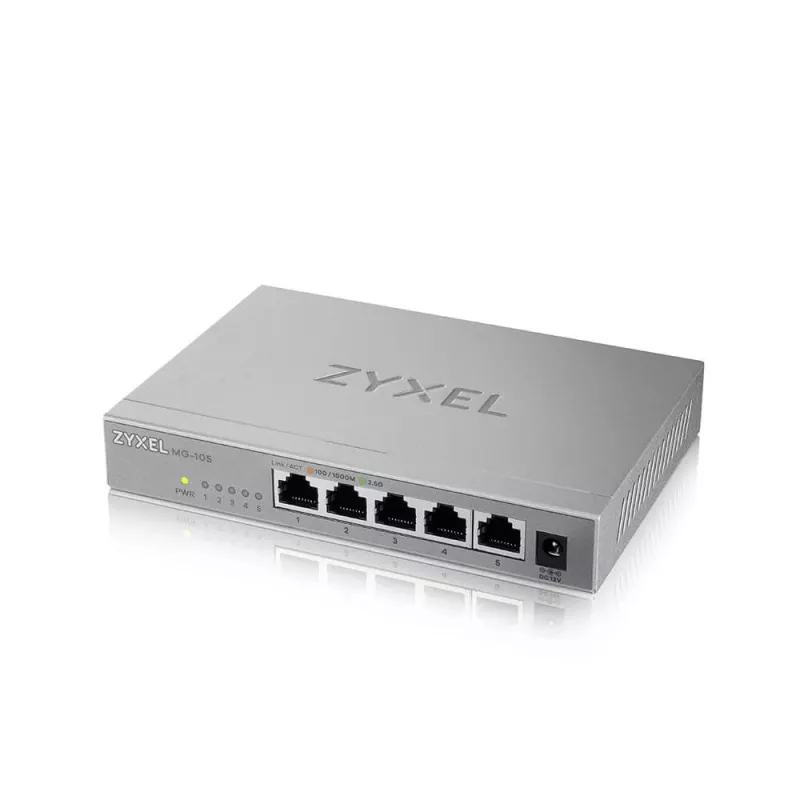 Zyxel XMG-105 Nevaldomas 2.5G Ethernet (100/1000/2500) Pilka