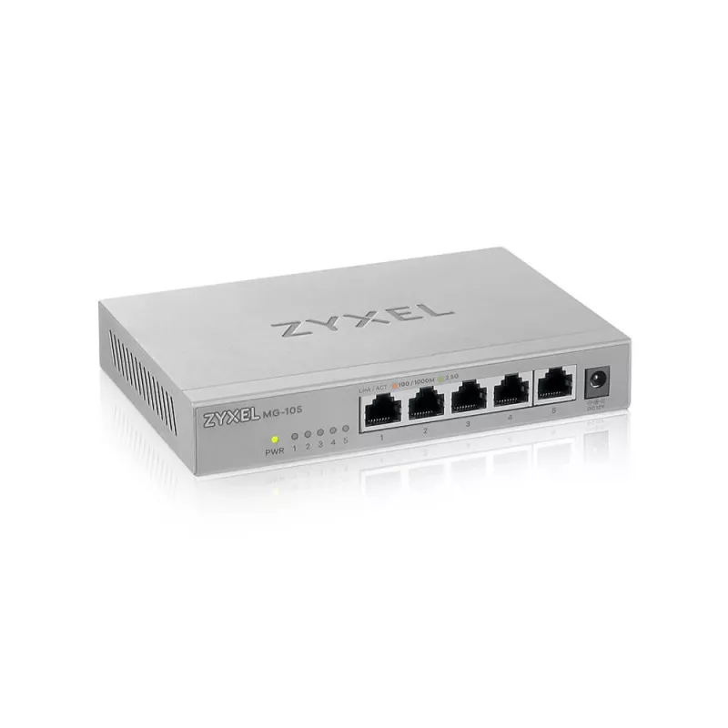 Zyxel XMG-105 Nevaldomas 2.5G Ethernet (100/1000/2500) Pilka
