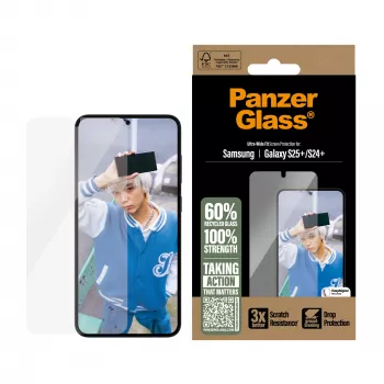PanzerGlass® ekrano apsauga Samsung Galaxy S25+ | S24+ | Ultra-Wide Fit