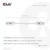 CLUB3D USB 80Gbps sertifikuotas 240W 8K240Hz Type-C® 1.2m / 3.94ft juodas kabelis