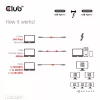 CLUB3D Thunderbolt™ 5 sertifikuotas 8K240Hz duomenų 80/120 Gbps EPR 240 vatų kabelis M/M 1m / 3,28 pėdos